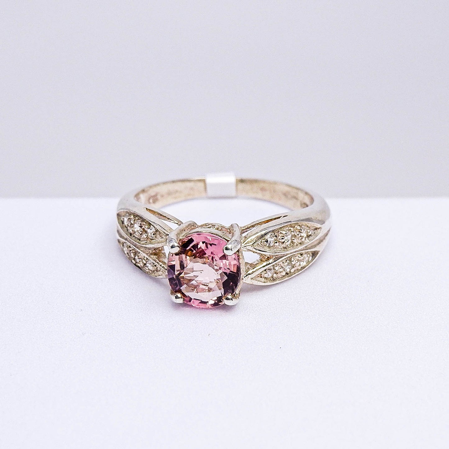 แหวนเงินแท้ 925 ฝังพลอย ทัวร์มาลีน (Tourmaline) + เซอร์คอน (Zircon)