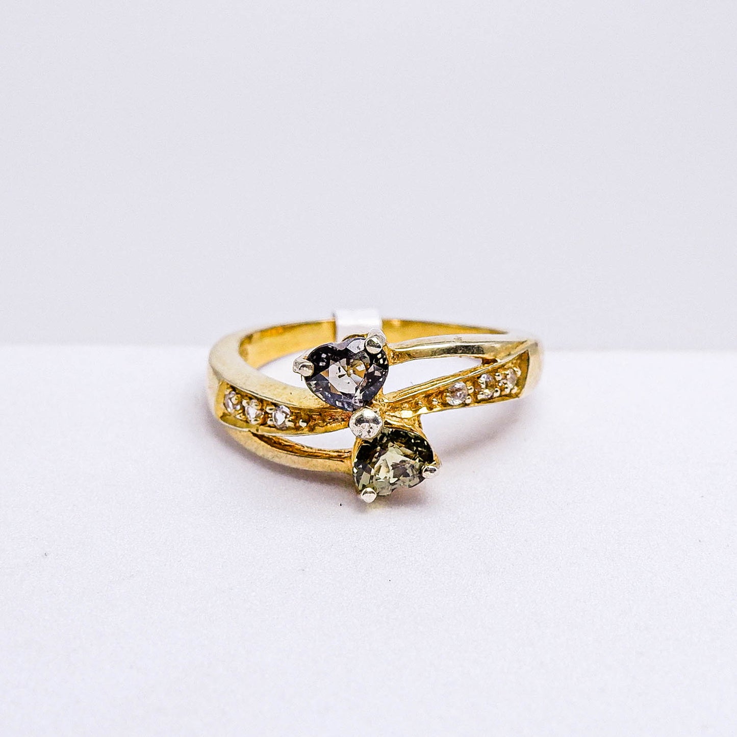 แหวนเงินแท้ 925 ฝังพลอย แซฟไฟร์แทนซาเนีย (Songea Sapphire) + ไวท์โทพาส (whitetopaz)
