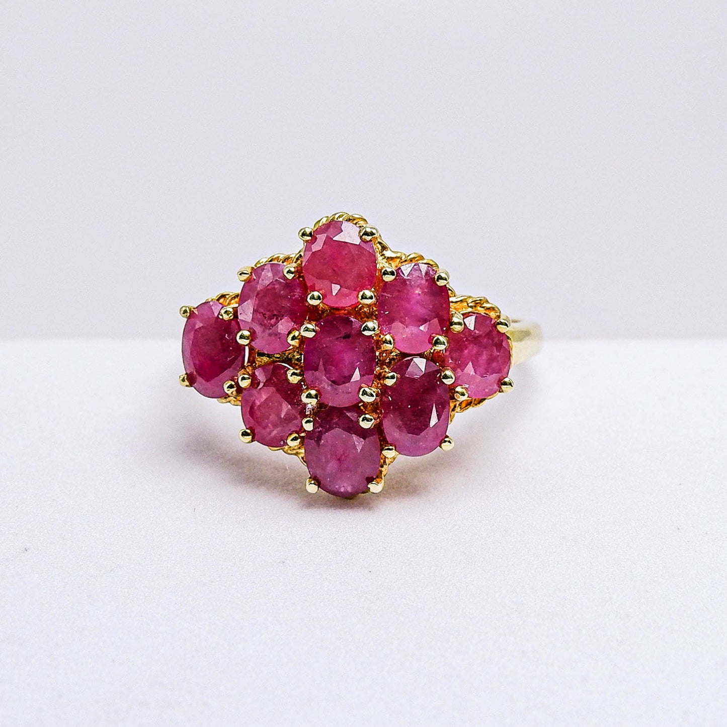 แหวนเงินแท้ 925 ฝังพลอย ทับทิมมาดา (Madagascar Ruby)