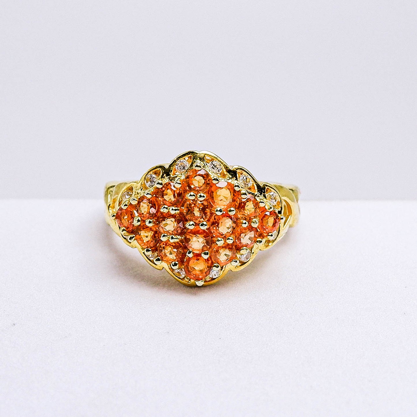 แหวนเงินแท้ 925 ฝังพลอย แซฟไฟร์ (Sapphire) + เซอร์คอน (Zircon)