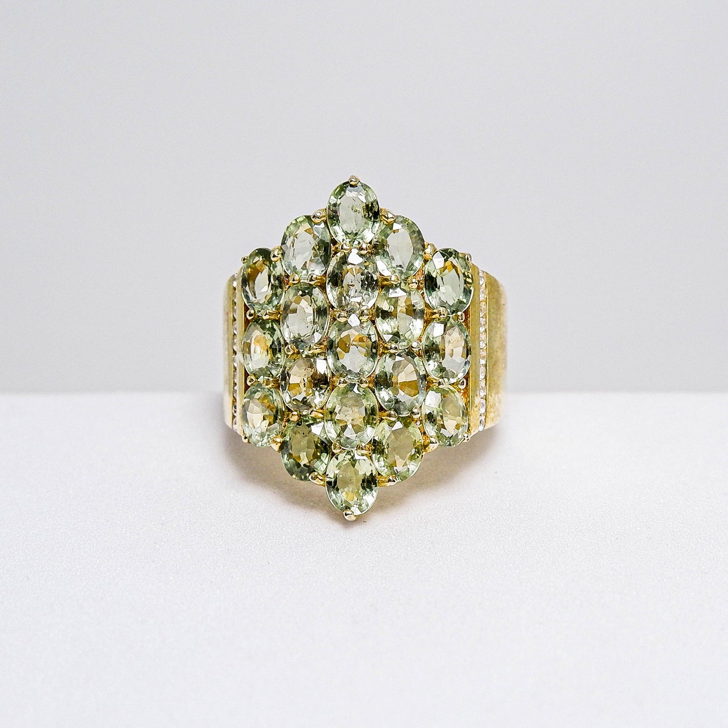 แหวนเงินแท้ 925 ฝังพลอย แซฟไฟร์ (Sapphire) + เซอร์คอน (Zircon)
