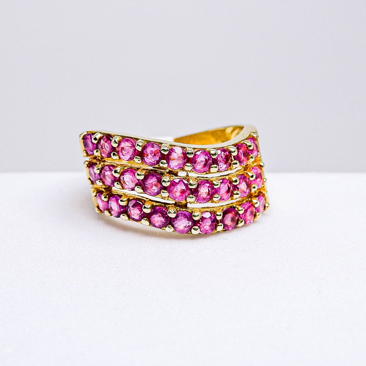 แหวนเงินแท้ 925 ฝังพลอย ทับทิมไทย (Siam Ruby)
