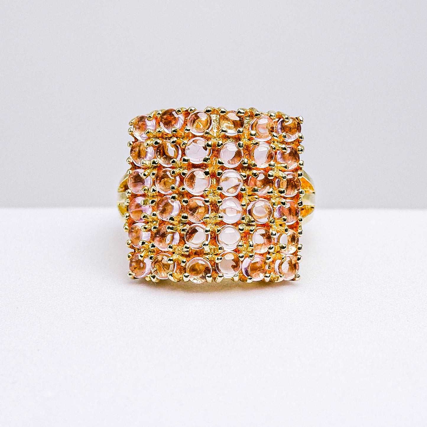 แหวนเงินแท้ 925 ฝังพลอย พิงค์แซฟไฟร์ (Pink Sapphire)