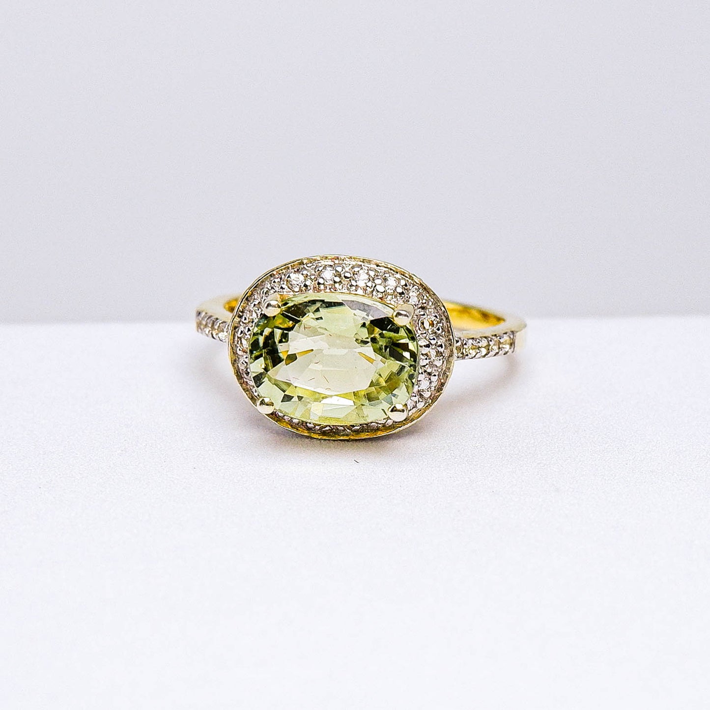 แหวนเงินแท้ 925 ฝังพลอย ทัวร์มาลีน (Tourmaline) + ไวท์โทพาส(whitetopaz)