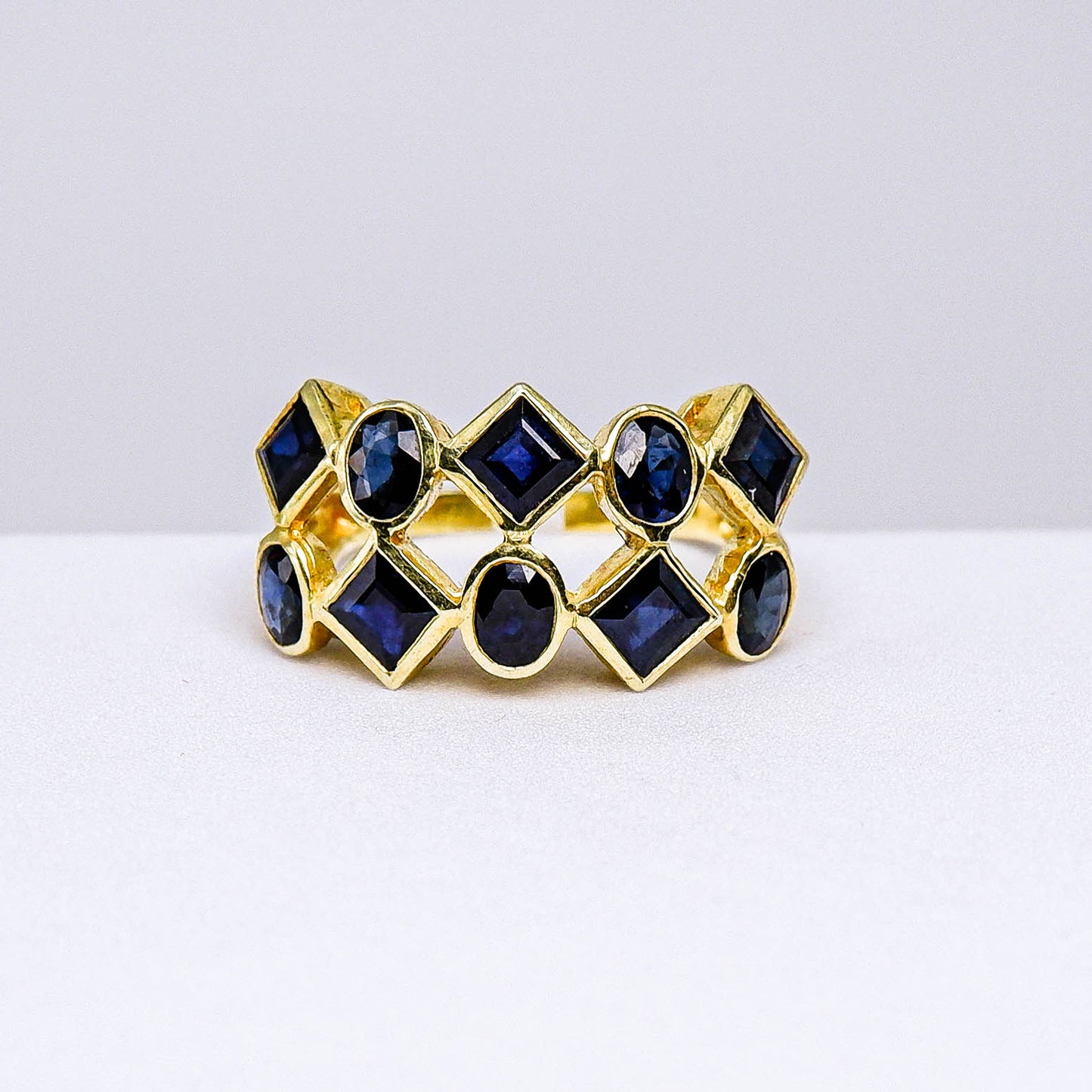แหวนเงินแท้ 925 ฝังพลอย ไพลิน (Blue Sapphire)