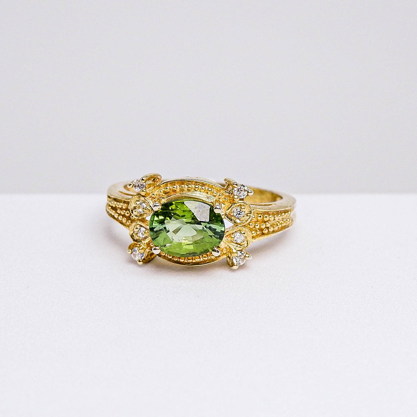 แหวนเงินแท้ 925 ฝังพลอย ทัวร์มาลีน (Tourmaline) + เซอร์คอน (Zircon)