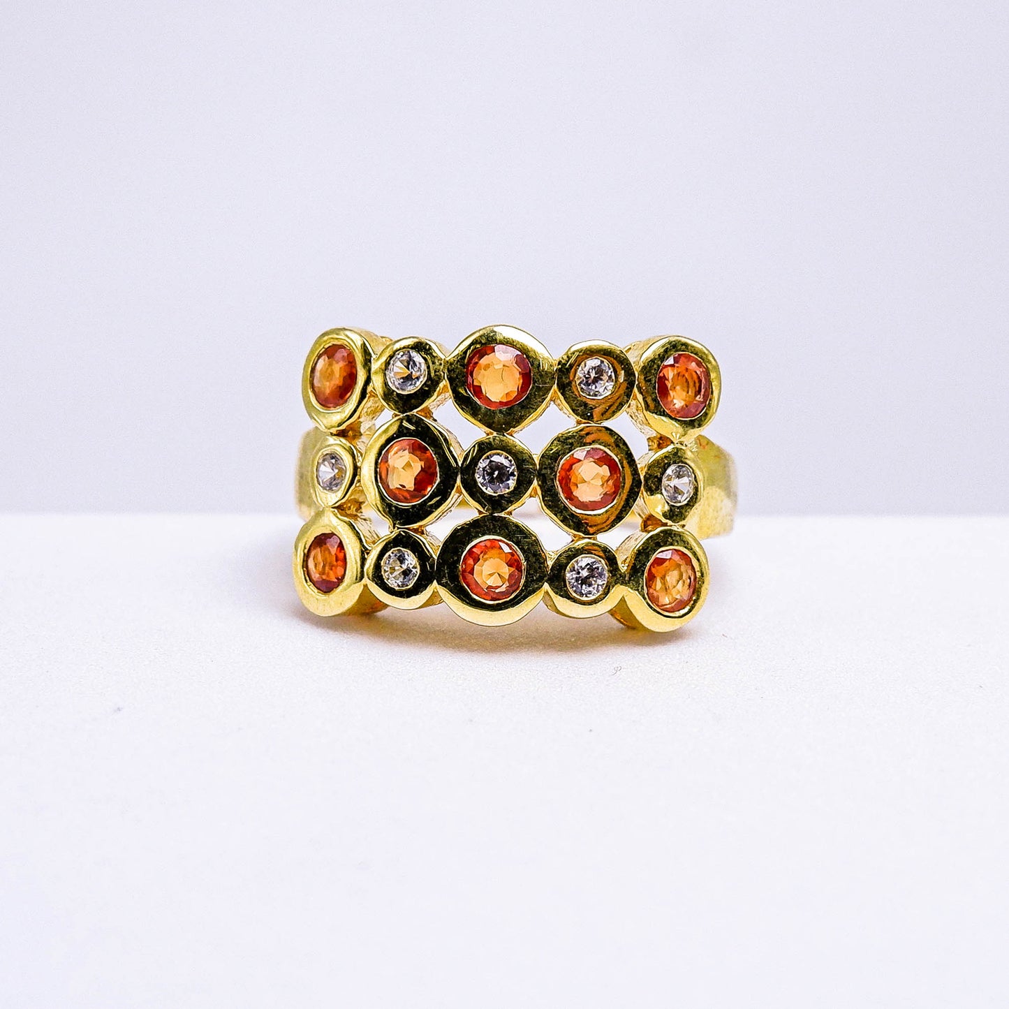 แหวนเงินแท้ 925 ฝังพลอย แซฟไฟร์ (Sapphire) + เซอร์คอน (Zircon)