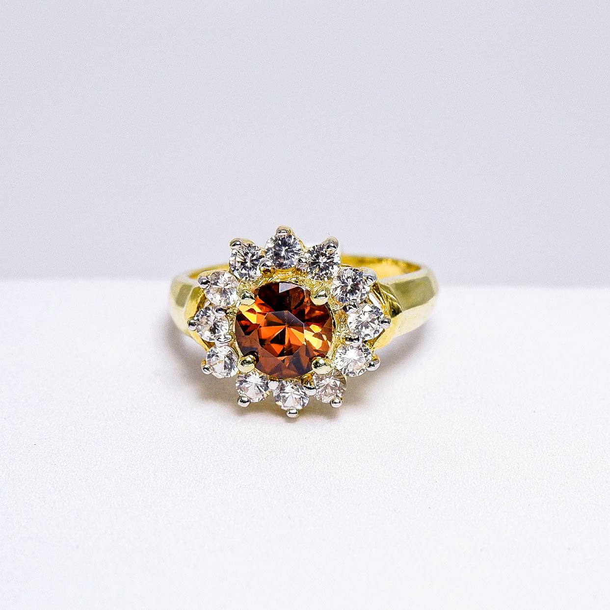 แหวนเงินแท้ 925 ฝังพลอย เพทาย(ดิบ) (Zircon) + เซอร์คอน (Zircon)