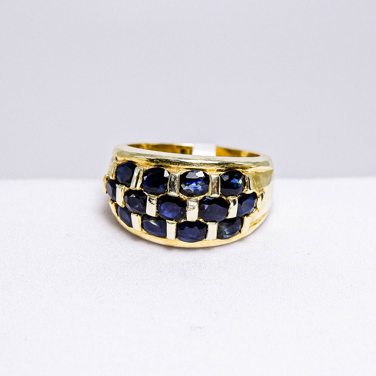 แหวนเงินแท้ 925 ฝังพลอย ไพลิน (Blue Sapphire)