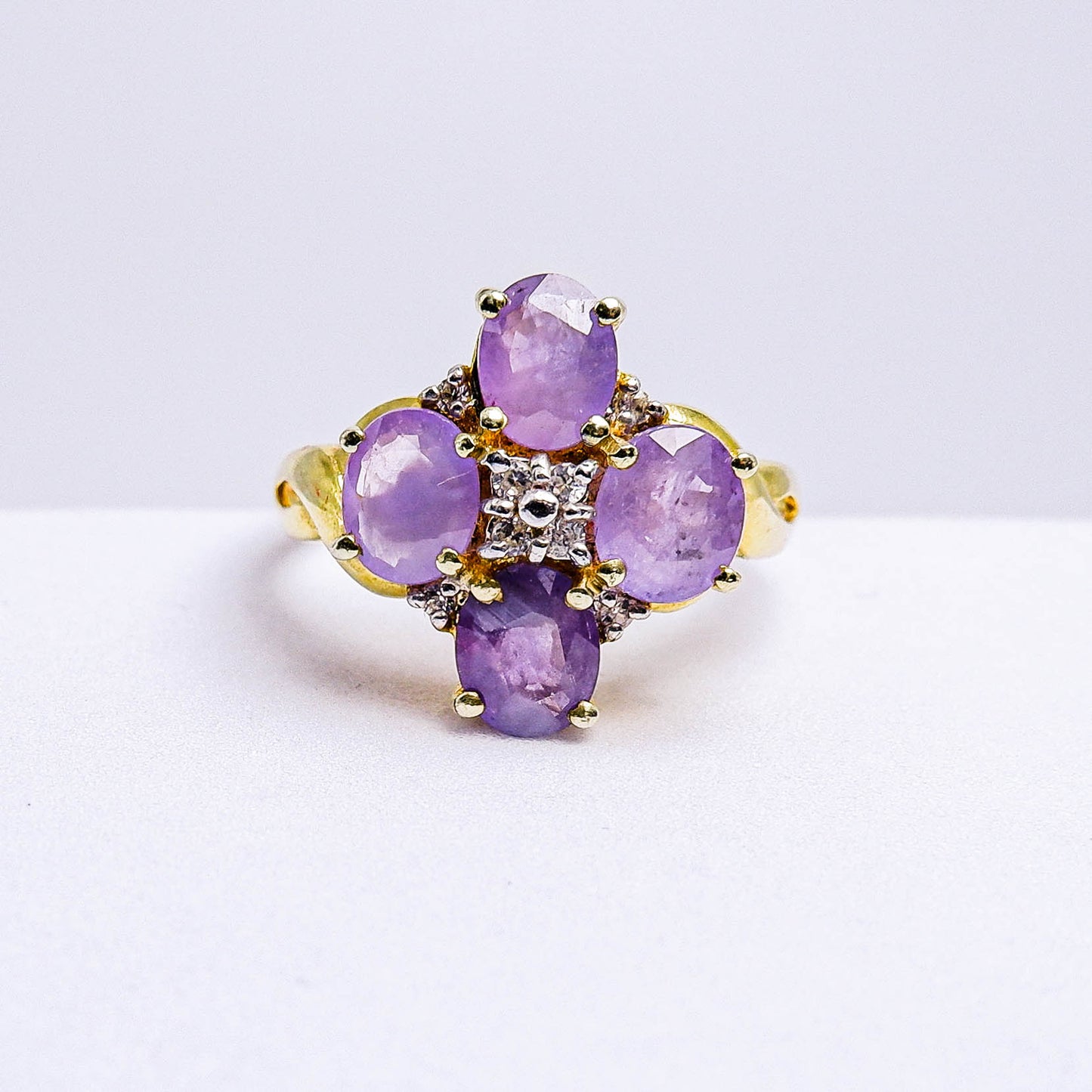 แหวนเงินแท้ 925 ฝังพลอย ทับทิมเวียดนาม (Vietnamese Ruby) + เซอร์คอน (Zircon)