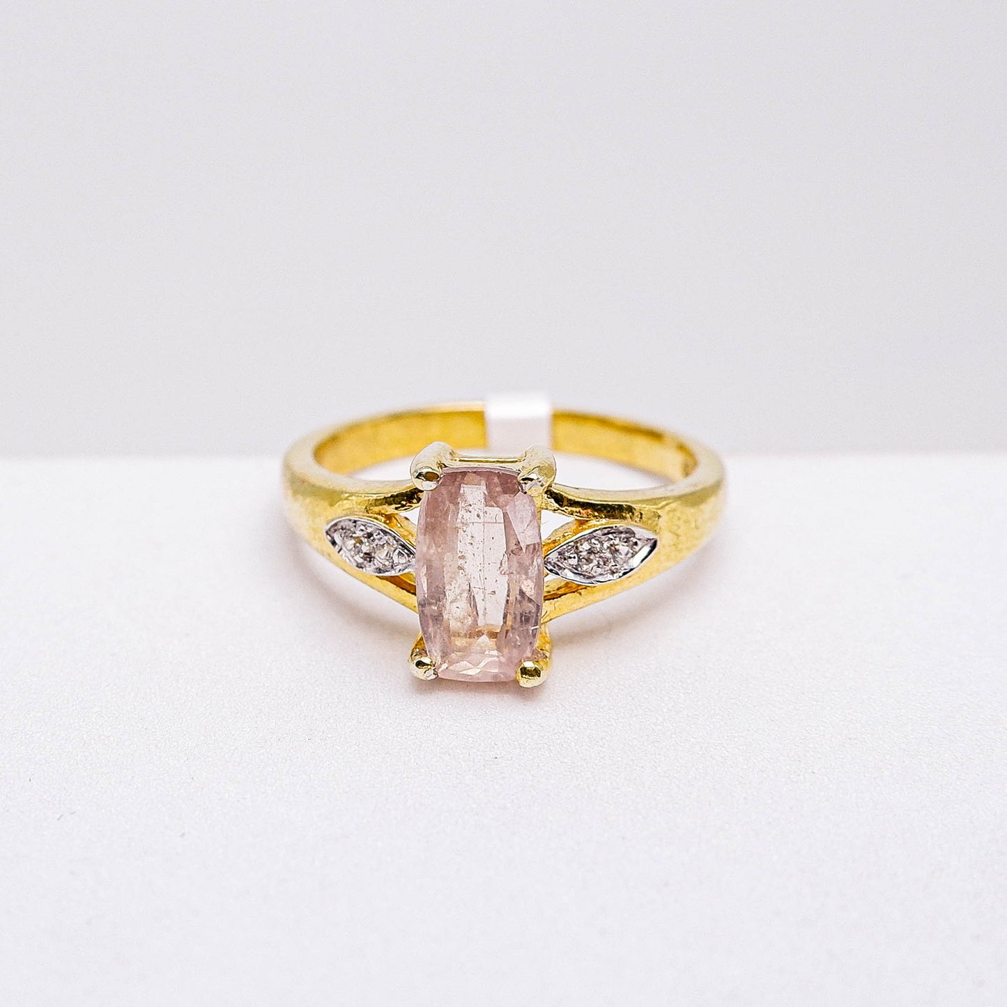 แหวนเงินแท้ 925 ฝังพลอย ทังก้า (ดิบ) (Tanga) + เซอร์คอน (Zircon)