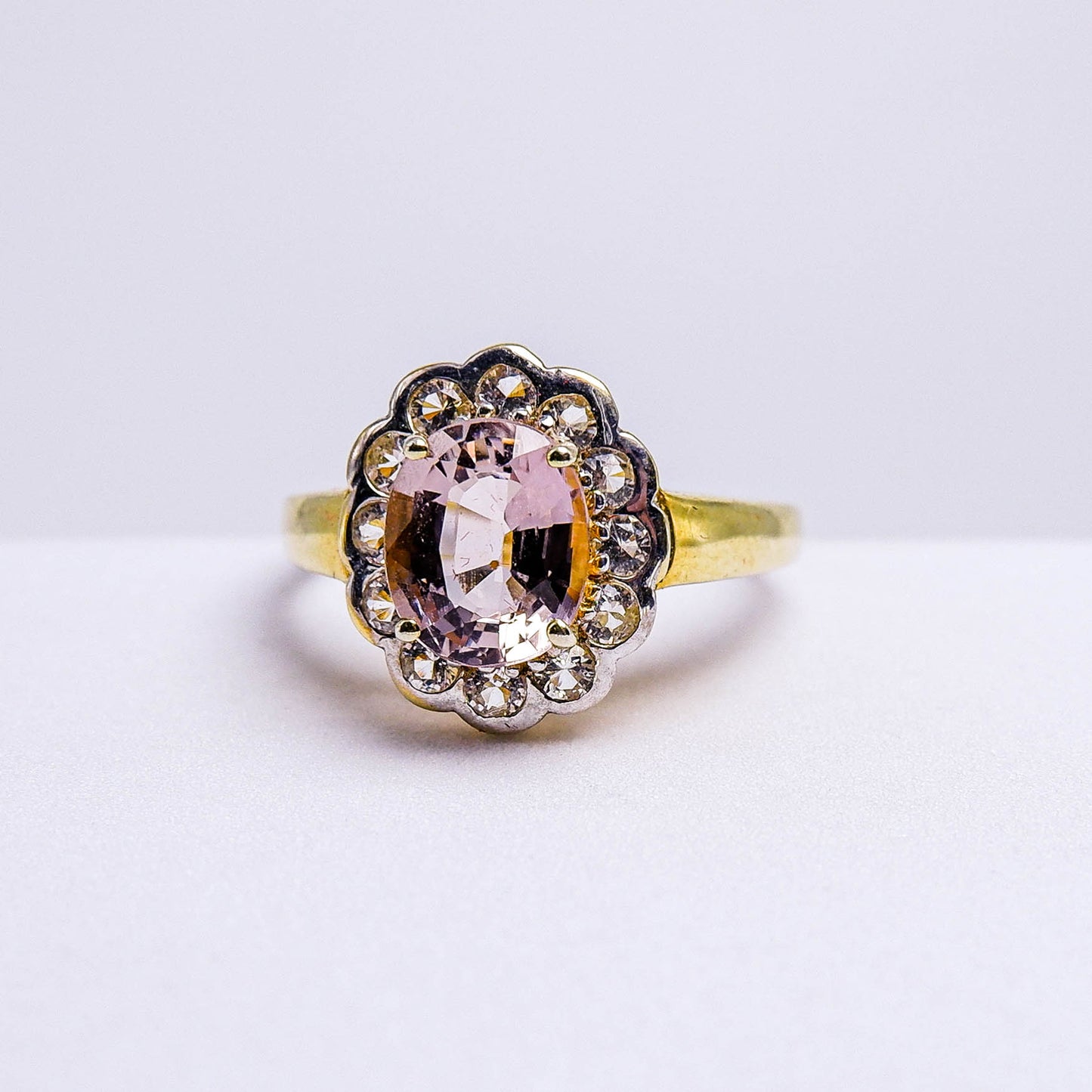 แหวนเงินแท้ 925 ฝังพลอย ทัวร์มาลีน (Tourmaline) + ไวท์โทพาส (whitetopaz)