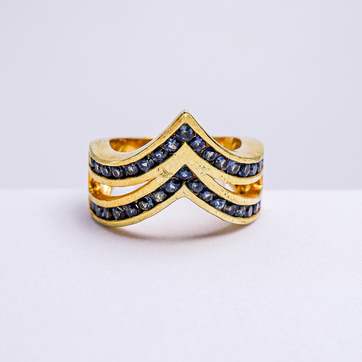 แหวนเงินแท้ 925 ฝังพลอย ไพลิน (Blue Sapphire)