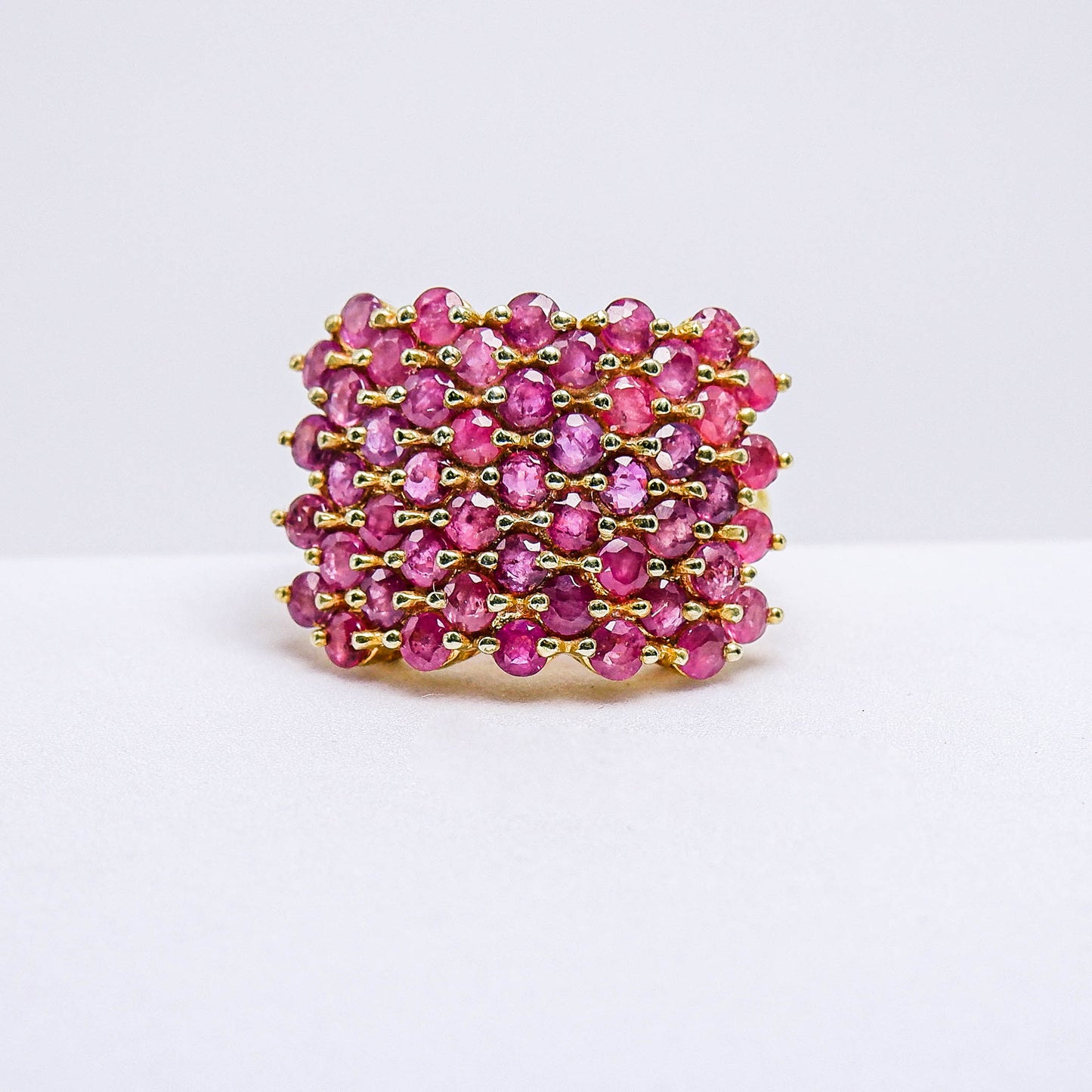 แหวนเงินแท้ 925 ฝังพลอย ทับทิมไทย (Siam Ruby)