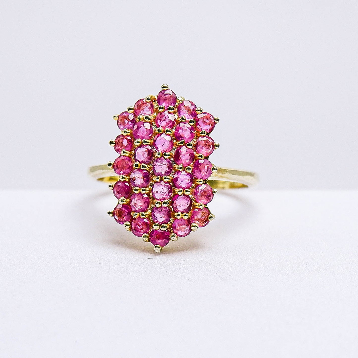แหวนเงินแท้ 925 ฝังพลอย ทับทิมไทย (Siam Ruby)