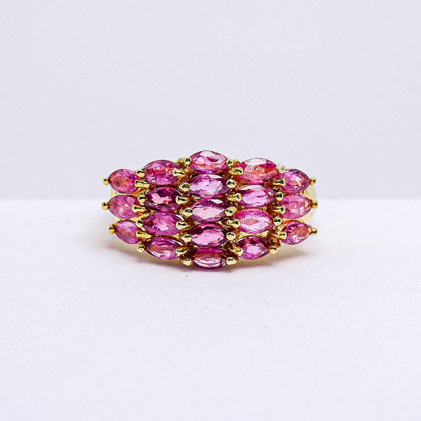 แหวนเงินแท้ 925 ฝังพลอย ทับทิมไทย (Siam Ruby)