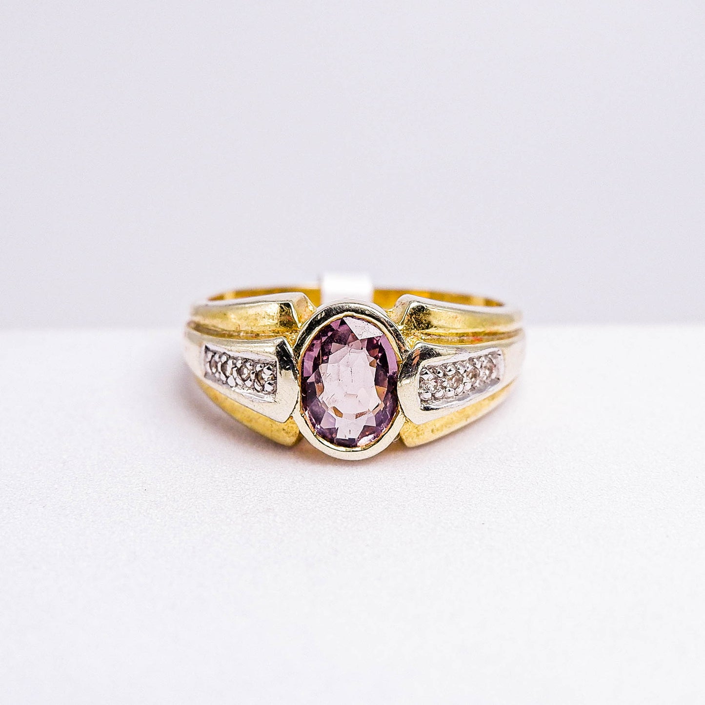 แหวนเงินแท้ 925 ฝังพลอย สปิเนล (Spinel) + เซอร์คอน (Zircon)