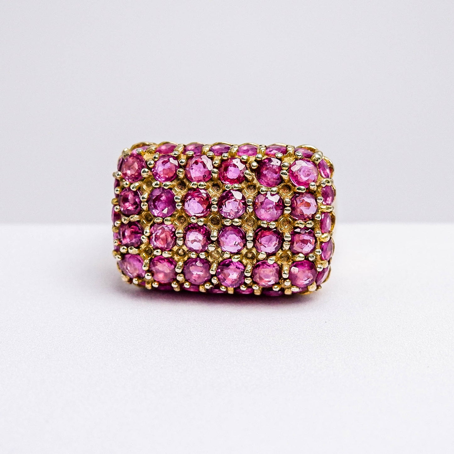 แหวนเงินแท้ 925 ฝังพลอย ทับทิมไทย (Siam Ruby)