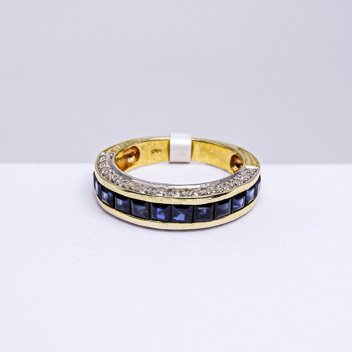 แหวนเงินแท้ 925 ฝังพลอย ไพลิน (Blue Sapphire) + เซอร์คอน (Zircon)