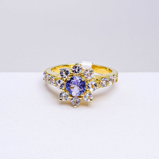 แหวนเงินแท้ 925 ฝังพลอย แทนซาไนท์ (Tanzanite)