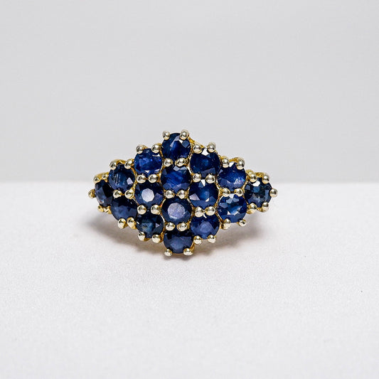 แหวนเงินแท้ 925 ฝังพลอย ไพลิน (Blue Sapphire) - Thaigems