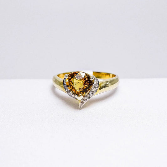 แหวนเงินแท้ 925 ฝังพลอย มาลีการ์เน็ต (Mali Garnet) + เซอร์คอน (Zircon) - Thaigems