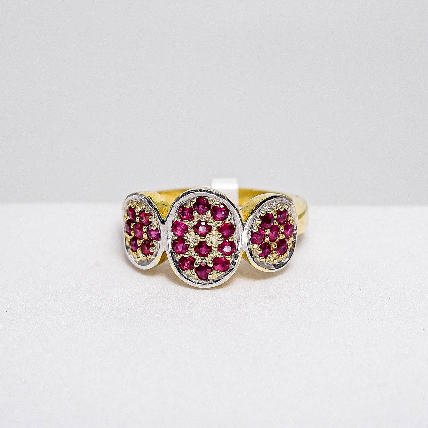 แหวนเงินแท้ 925 ฝังพลอย ทับทิมไทย (Ruby) - Thaigems