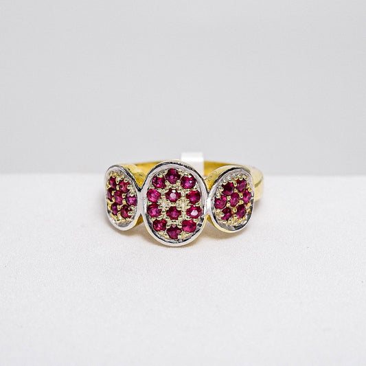 แหวนเงินแท้ 925 ฝังพลอย ทับทิมไทย (Ruby) - Thaigems