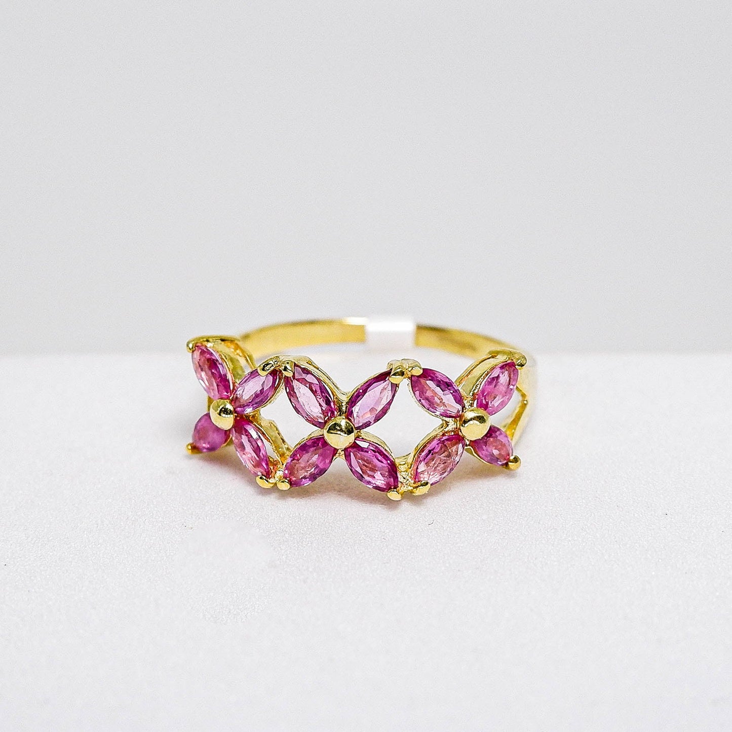 แหวนเงินแท้ 925 ฝังพลอย ทับทิมไทย (Ruby) - Thaigems