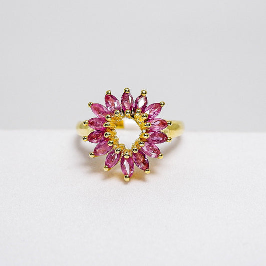 แหวนเงินแท้ 925 ฝังพลอย ทับทิมไทย (Ruby) - Thaigems