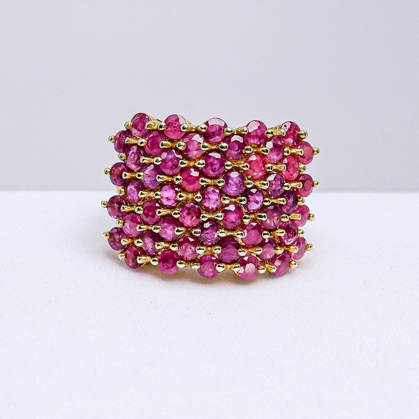 แหวนเงินแท้ 925 ฝังพลอย ทับทิมไทย (Siam Ruby)