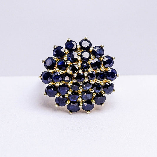 แหวนเงินแท้ 925 ฝังพลอย ไพลิน (Blue Sapphire)