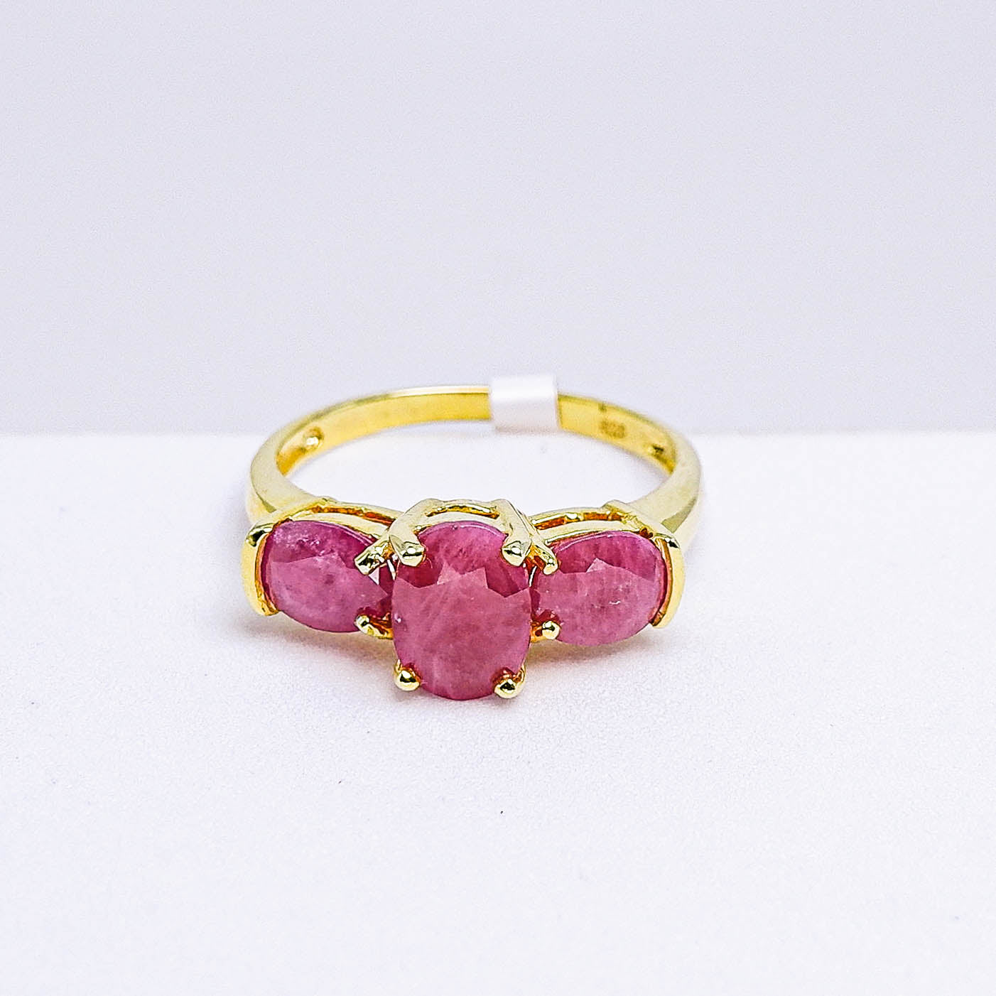 แหวนเงินแท้ 925 ฝังพลอย ทับทิม (Ruby)