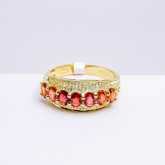 แหวนเงินแท้ 925 ฝังพลอย แฟนซีแซฟไฟร์แทนซาไนท์ (Fancy Sapphire) + เซอร์คอน (Zircon)