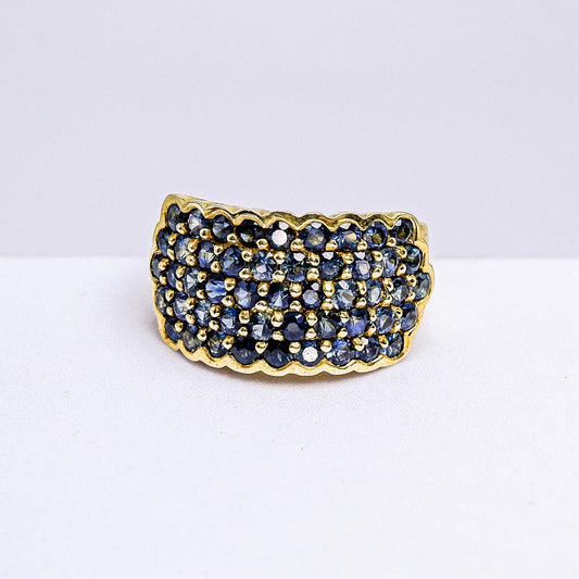 แหวนเงินแท้ 925 ฝังพลอย ไพลิน (Blue Sapphire)
