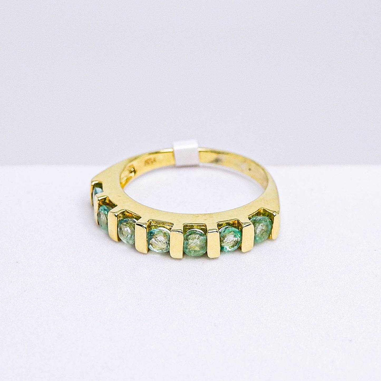 แหวนเงินแท้ 925 ฝังพลอย มรกต (Emerald cut)