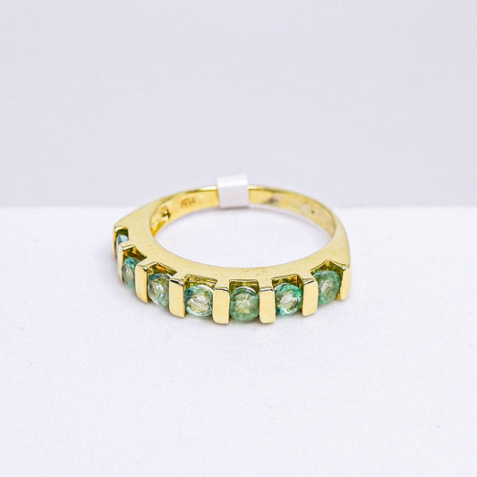 แหวนเงินแท้ 925 ฝังพลอย มรกต (Emerald cut)