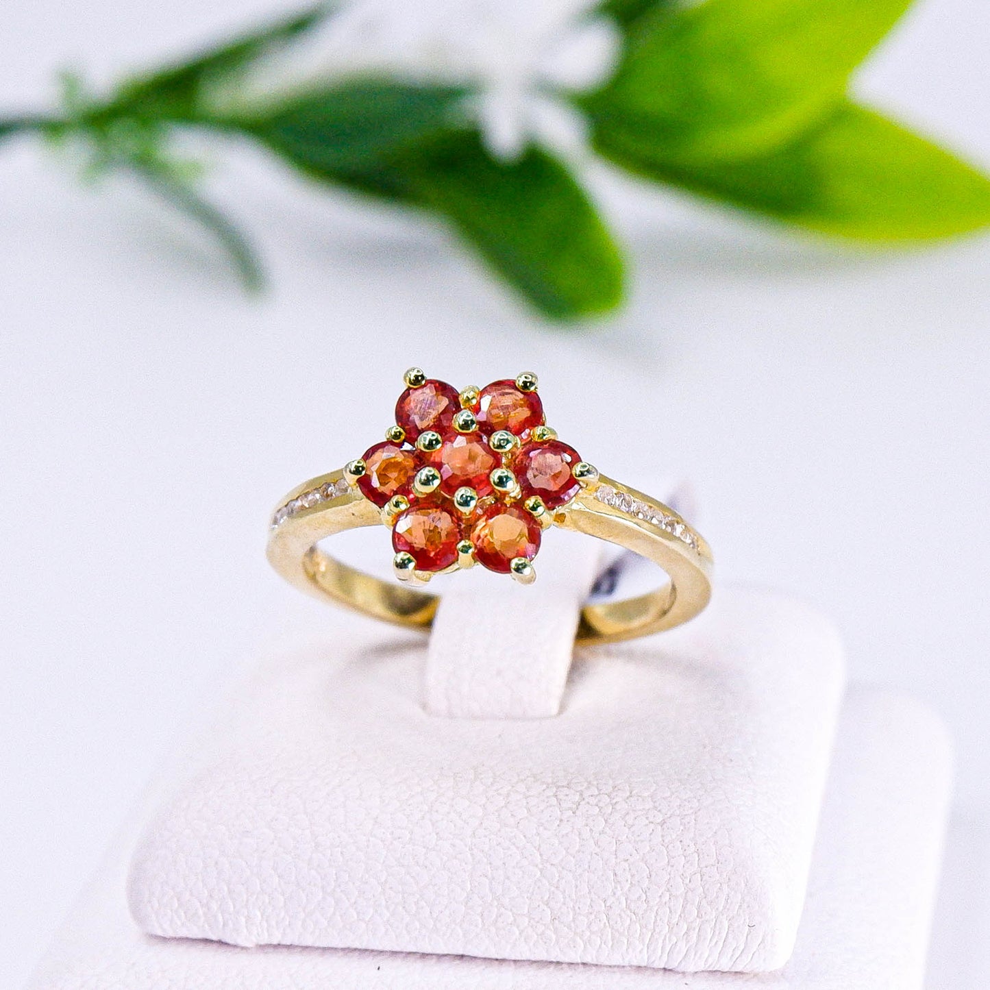 แหวนเงินแท้ 925 ฝังพลอย แซฟไฟร์ (Sapphire) + เซอร์คอน (Zircon)