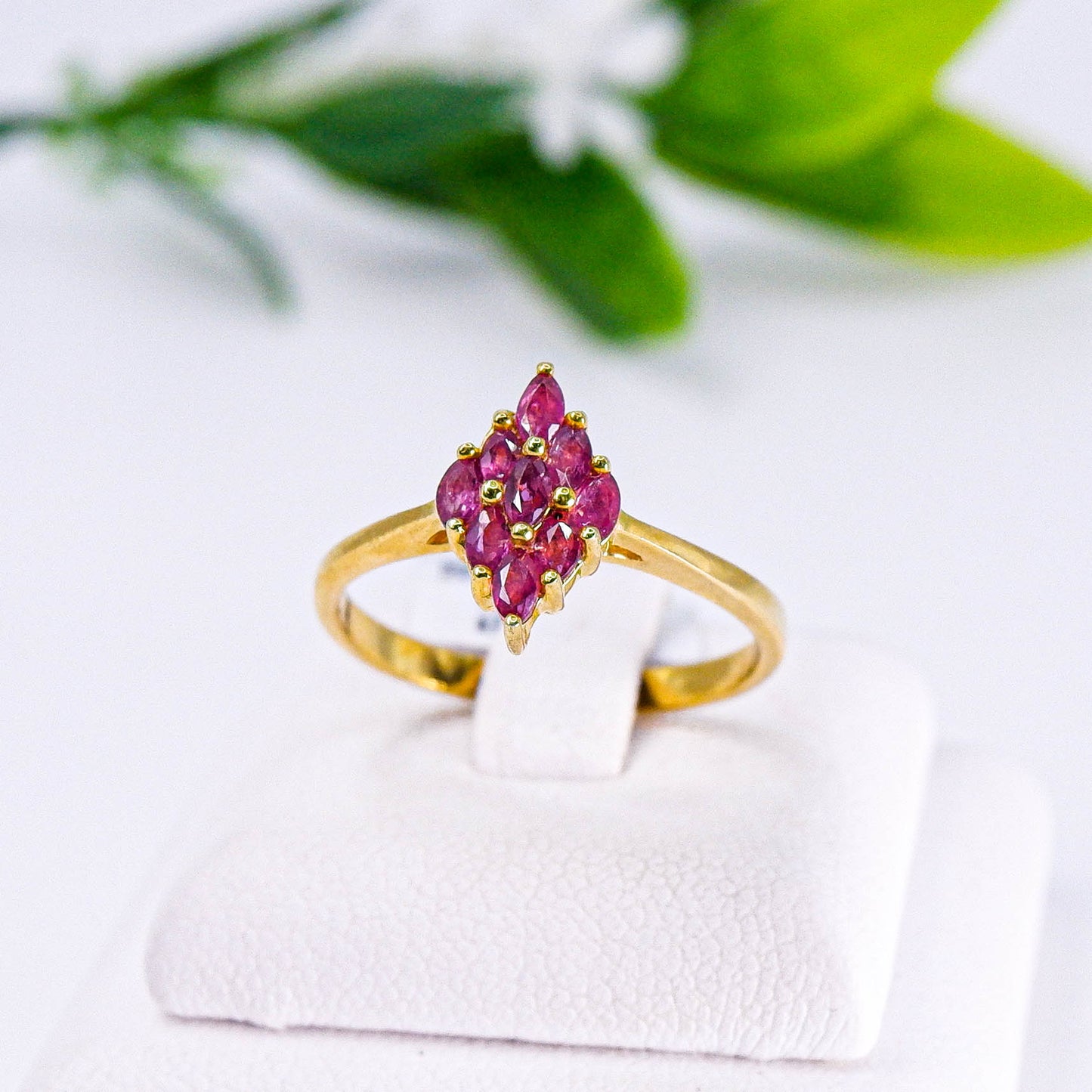 แหวนเงินแท้ 925 ฝังพลอย ทับทิมไทย (Siam Ruby)