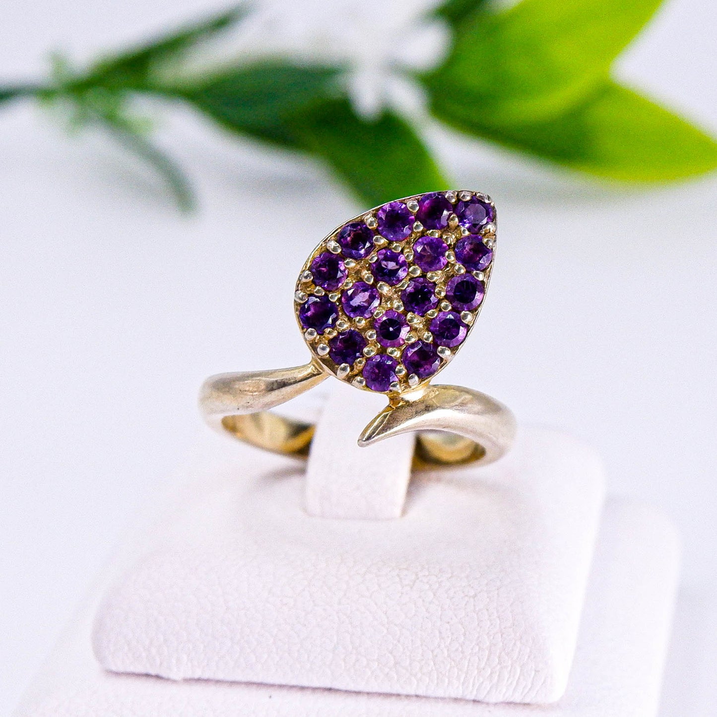 แหวนเงินแท้ 925 ฝังพลอย อเมทิส (Amethyst)