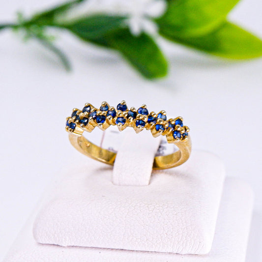 แหวนเงินแท้ 925 ฝังพลอย ไพลิน (Blue Sapphire)