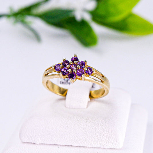 แหวนเงินแท้ 925 ฝังพลอย อเมทิส (Amethyst)