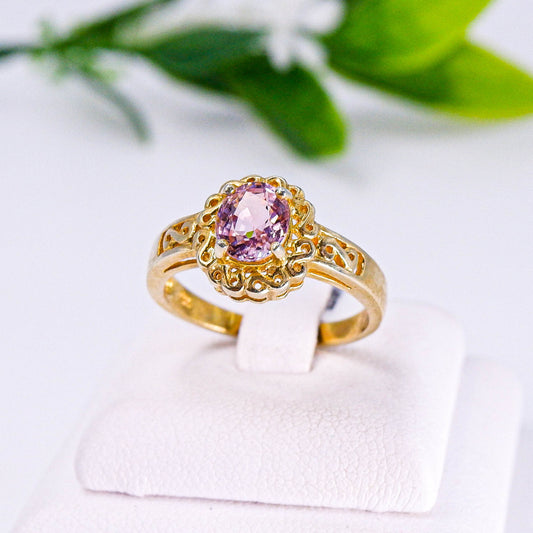 แหวนเงินแท้ 925 ฝังพลอย ทัวมาลีน (Tourmaline)