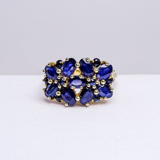 แหวนเงินแท้ 925 ฝังพลอย ไพลิน (Blue Sapphire)