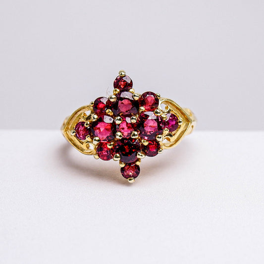 แหวนเงินแท้ 925 ฝังพลอย เรดสปิเนล (Red Spinel)