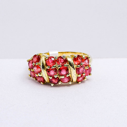 แหวนเงินแท้ 925 ฝังพลอย เรดสปิเนล (Red Spinel)