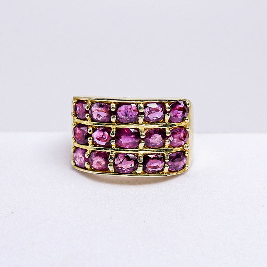 แหวนเงินแท้ 925 ฝังพลอย ทับทิมไทย (Siam Ruby)
