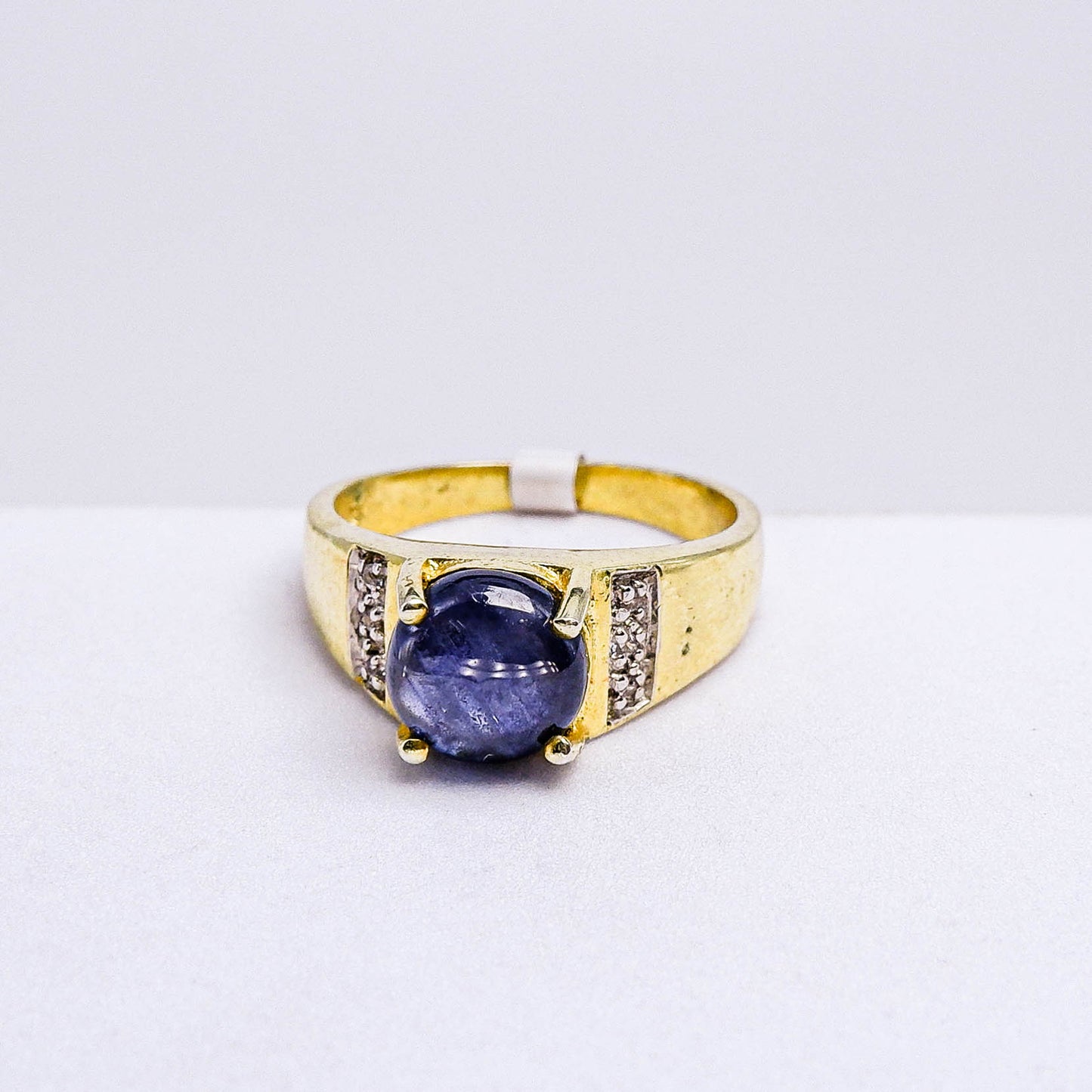 แหวนเงินแท้ 925 ฝังพลอย ไพลิน (Blue Sapphire) + เซอร์คอน (Zircon)