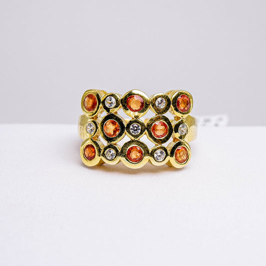 แหวนเงินแท้ 925 ฝังพลอย แซฟไฟร์ ( Sapphire) + เซอร์คอน (Zircon)