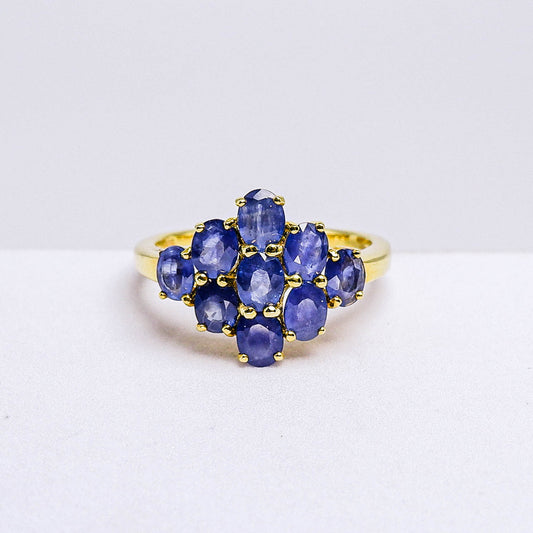 แหวนเงินแท้ 925 ฝังพลอย ไพลิน (Blue Sapphire)